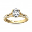 FlyerFit® 14K Yellow Gold Split Shank Engagement Ring