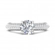 FlyerFit® Platinum Encore Engagement Ring