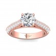 FlyerFit® 18K Pink Gold Encore Engagement Ring