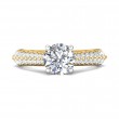 FlyerFit® 14K Yellow and 14K White Gold Encore Engagement Ring