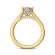 FlyerFit® 14K Yellow Gold Split Shank Engagement Ring