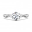 FlyerFit® Platinum Micropave Engagement Ring