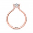 FlyerFit® 14K Pink Gold Micropave Engagement Ring