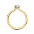 FlyerFit® 14K Yellow Gold Micropave Engagement Ring