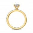 FlyerFit® 14K Yellow Gold Micropave Engagement Ring