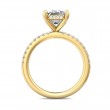 FlyerFit® 14K Yellow Gold Micropave Engagement Ring