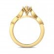 FlyerFit® 14K Yellow Gold Micropave Engagement Ring