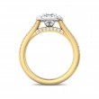 FlyerFit® 14K Yellow and 14K White Gold Split Shank Engagement Ring