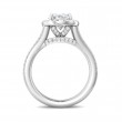 FlyerFit® 14K White Gold Split Shank Engagement Ring