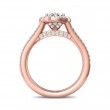 FlyerFit® 14K Pink Gold Split Shank Engagement Ring