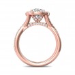 FlyerFit® 14K Pink Gold Split Shank Engagement Ring