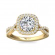 FlyerFit® 14K Yellow Gold Split Shank Engagement Ring