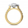 FlyerFit® 18K Yellow Gold Shank And White Gold Top Encore Engagement Ring