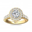 FlyerFit® 18K Yellow Gold Encore Engagement Ring