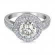 FlyerFit® Platinum Encore Engagement Ring