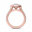 FlyerFit® 14K Pink Gold Split Shank Engagement Ring