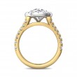 FlyerFit® 14K Yellow and 14K White Gold Split Shank Engagement Ring