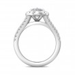 FlyerFit® 14K White Gold Split Shank Engagement Ring