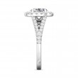 FlyerFit® 14K White Gold Split Shank Engagement Ring