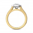 FlyerFit® 14K Yellow and 14K White Gold Split Shank Engagement Ring