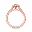 FlyerFit® 14K Pink Gold Split Shank Engagement Ring