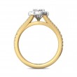 FlyerFit® 14K Yellow and 14K White Gold Split Shank Engagement Ring