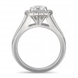 FlyerFit® 14K White Gold Split Shank Engagement Ring