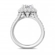 FlyerFit® 14K White Gold Split Shank Engagement Ring