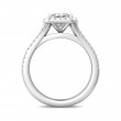 FlyerFit® 14K White Gold Split Shank Engagement Ring