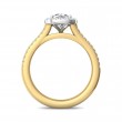 FlyerFit® 14K Yellow and 14K White Gold Split Shank Engagement Ring