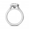 FlyerFit® 14K White Gold Split Shank Engagement Ring