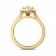 FlyerFit® 14K Yellow Gold Split Shank Engagement Ring