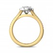 FlyerFit® 14K Yellow and 14K White Gold Split Shank Engagement Ring