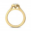 FlyerFit® 14K Yellow Gold Split Shank Engagement Ring