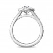 FlyerFit® 14K White Gold Split Shank Engagement Ring