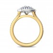 FlyerFit® 14K Yellow and 14K White Gold Split Shank Engagement Ring