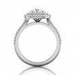 FlyerFit® 14K White Gold Split Shank Engagement Ring