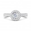 FlyerFit® 18K White Gold Vintage Engagement Ring