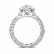 FlyerFit® 18K White Gold Vintage Engagement Ring