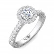 FlyerFit® 18K White Gold Vintage Engagement Ring