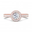 FlyerFit® 18K Pink Gold Vintage Engagement Ring