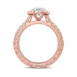 FlyerFit® 18K Pink Gold Vintage Engagement Ring