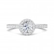 FlyerFit® Platinum Vintage Engagement Ring