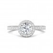 FlyerFit® 14K White Gold Vintage Engagement Ring