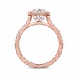 FlyerFit® 18K Pink Gold Vintage Engagement Ring