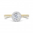 FlyerFit® 14K Yellow and 14K White Gold Vintage Engagement Ring