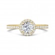 FlyerFit® 18K Yellow Gold Vintage Engagement Ring