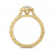 FlyerFit® 18K Yellow Gold Vintage Engagement Ring