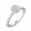 FlyerFit® 14K White Gold Vintage Engagement Ring