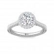 FlyerFit® 14K White Gold Vintage Engagement Ring